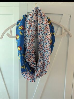 Kansas Jayhawks Floral Infinity Scarf
